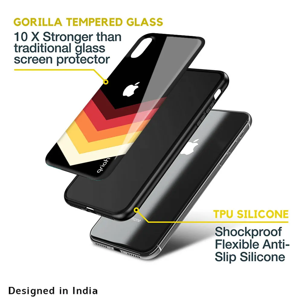 Abstract Arrow Pattern Glass Case For iPhone 8 Plus