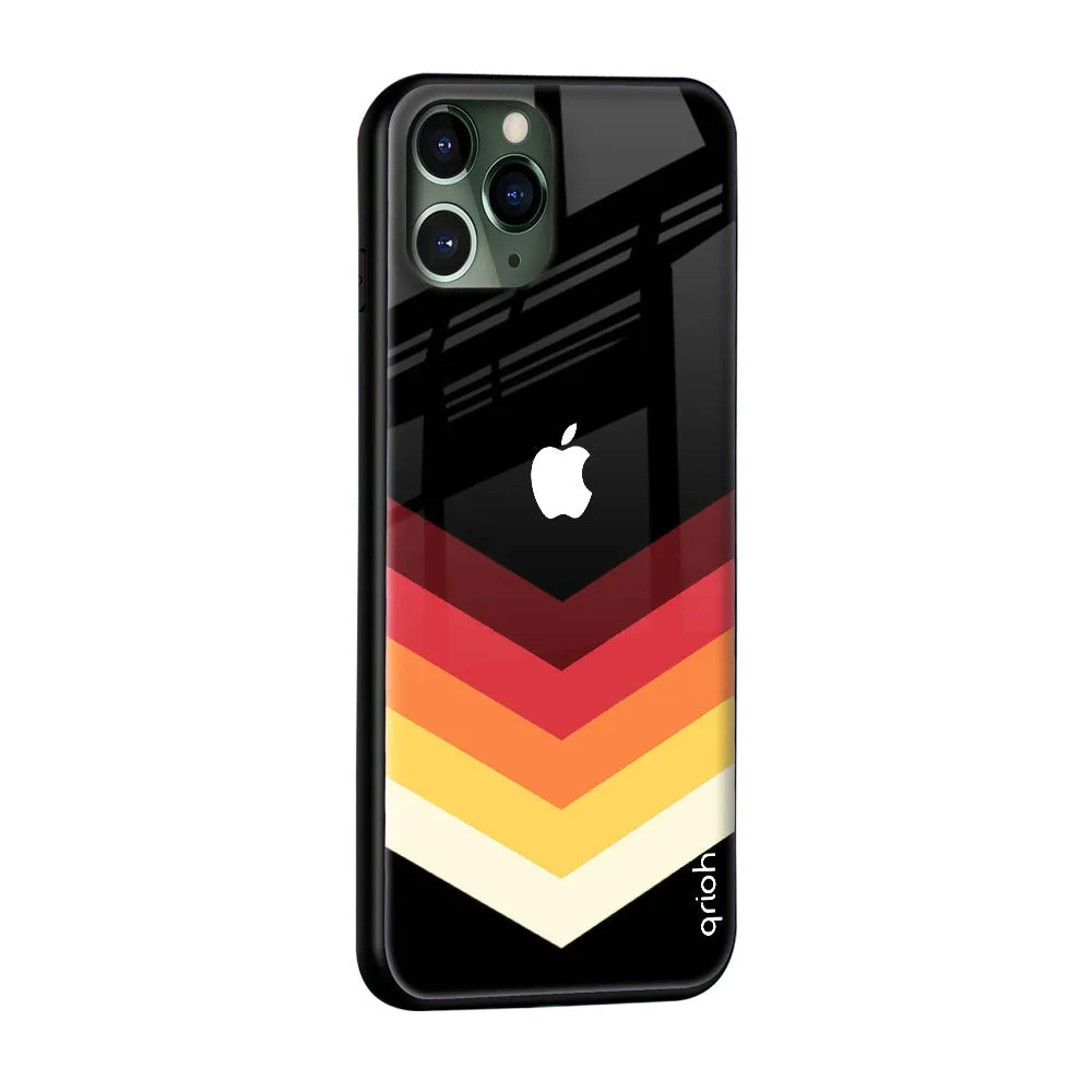 Abstract Arrow Pattern Glass Case For iPhone 8 Plus