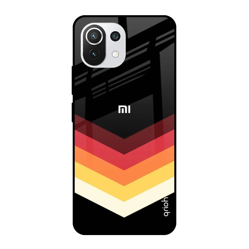 Abstract Arrow Pattern Glass Case For Mi 11 Lite NE 5G