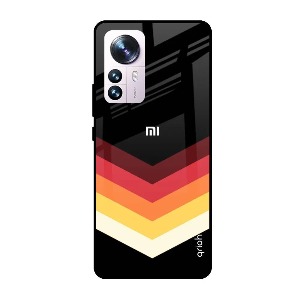 Abstract Arrow Pattern Glass Case For Mi 12 Pro 5G