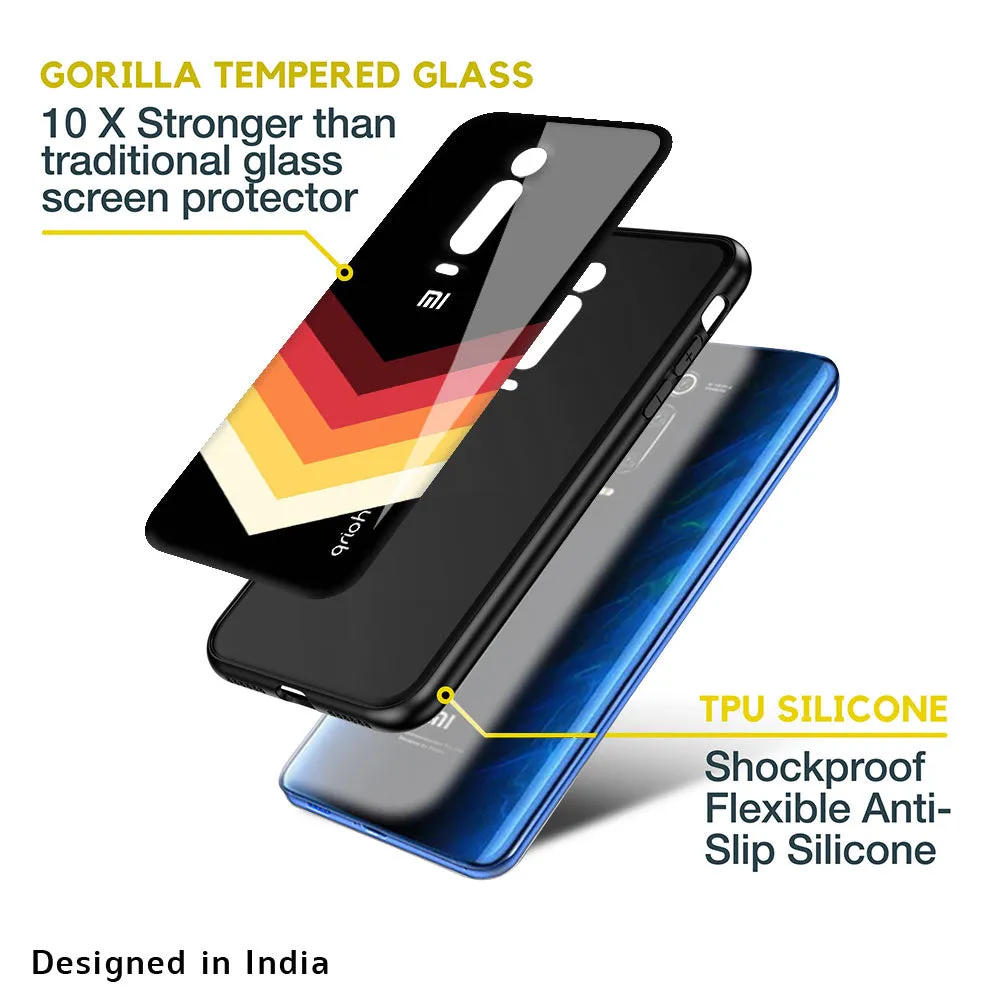Abstract Arrow Pattern Glass Case For Mi Redmi Note 10 Pro