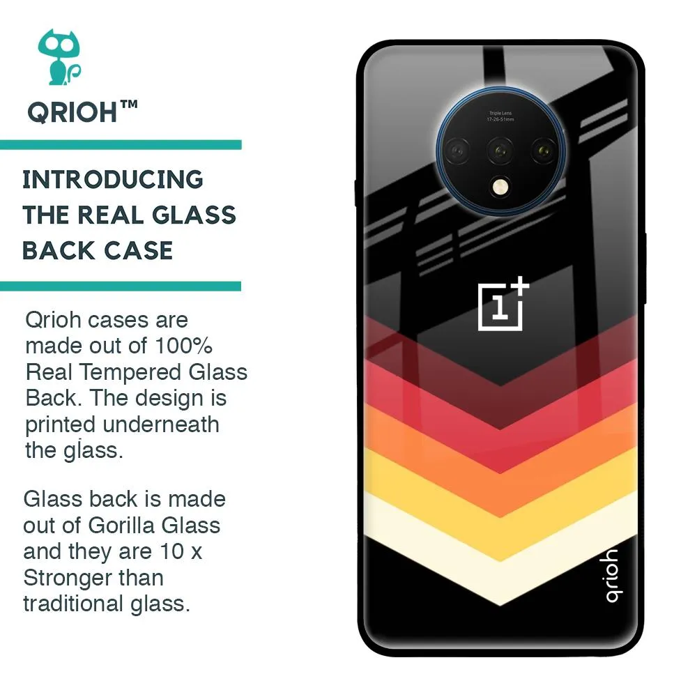 Abstract Arrow Pattern Glass Case For OnePlus 7T