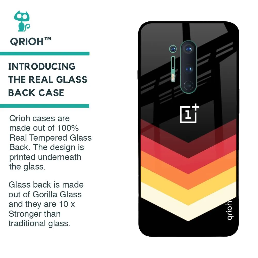 Abstract Arrow Pattern Glass Case For OnePlus 8 Pro