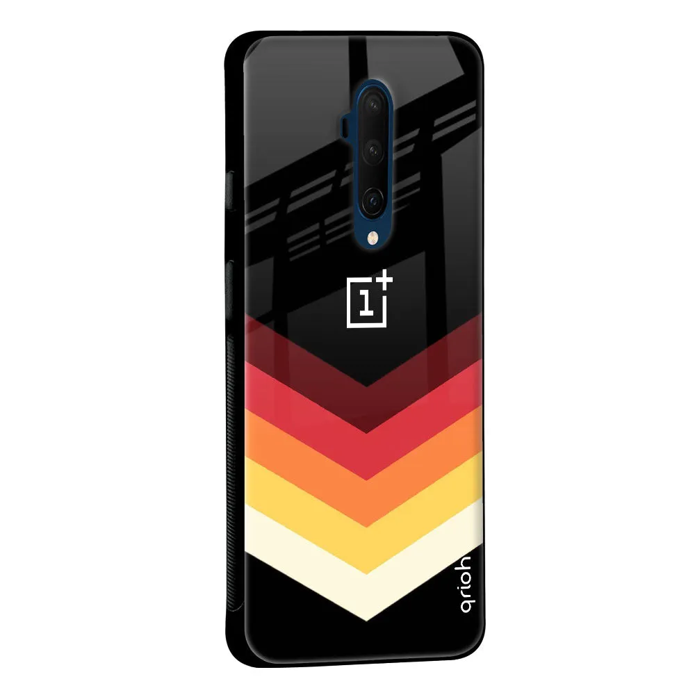 Abstract Arrow Pattern Glass Case For OnePlus 8 Pro