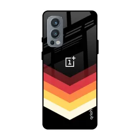 Abstract Arrow Pattern Glass Case For OnePlus Nord 2