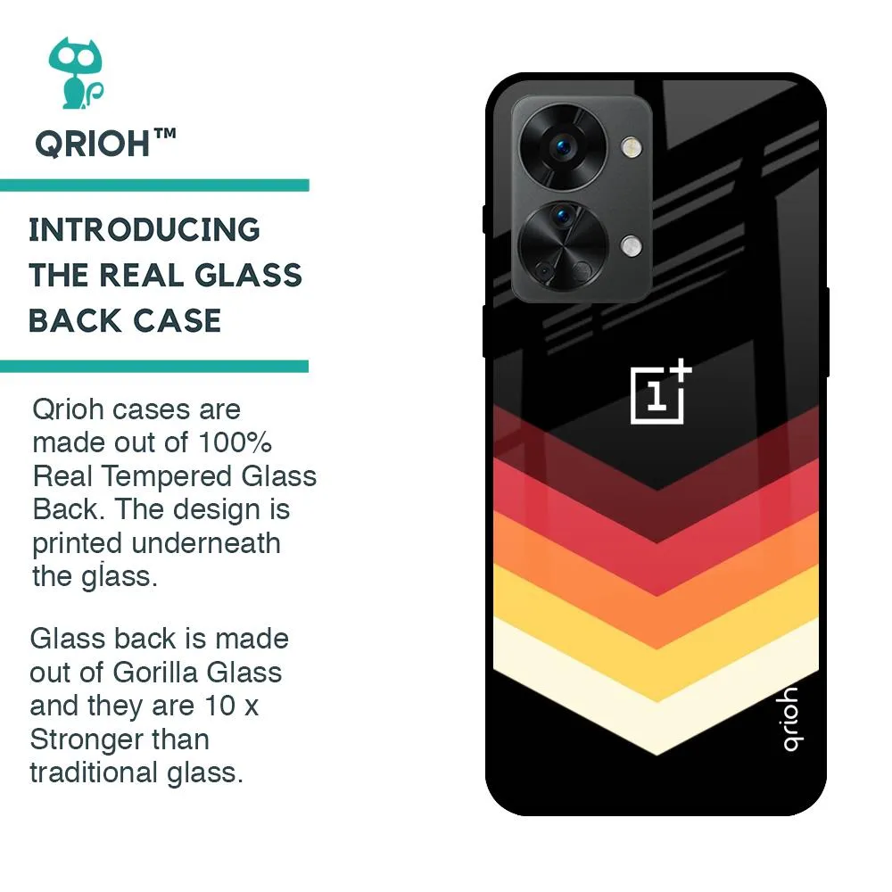 Abstract Arrow Pattern Glass Case For OnePlus Nord 2T 5G