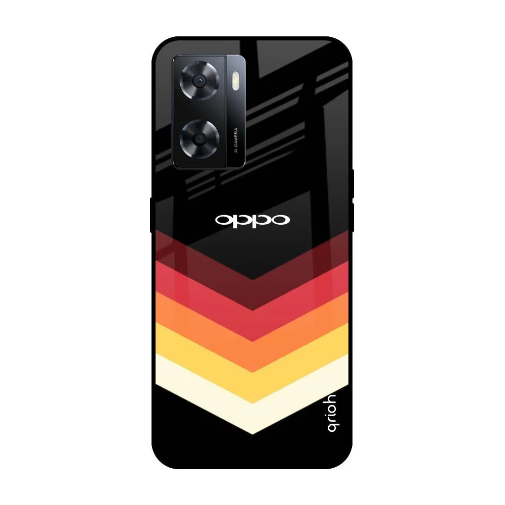 Abstract Arrow Pattern Glass Case For OPPO A77s
