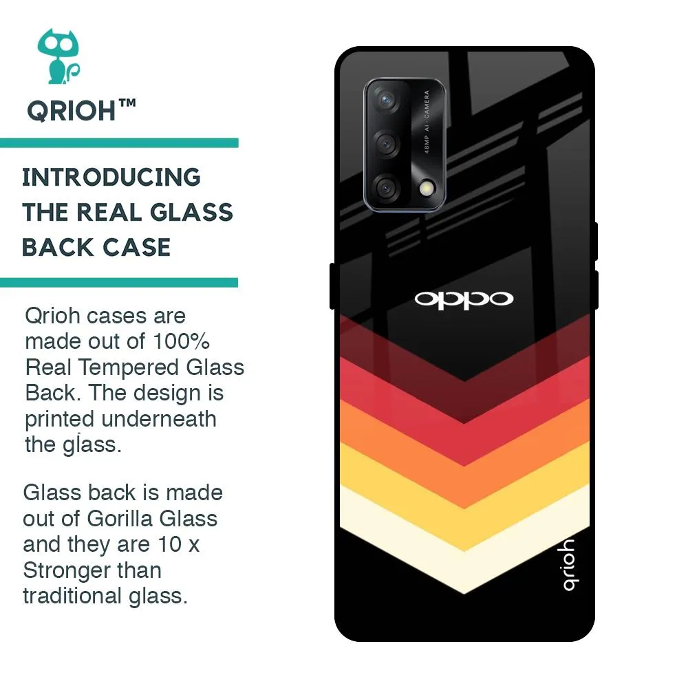 Abstract Arrow Pattern Glass Case For Oppo F19