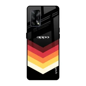 Abstract Arrow Pattern Glass Case For Oppo F19s