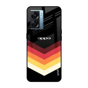 Abstract Arrow Pattern Glass Case For Oppo K10 5G
