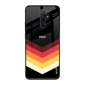 Abstract Arrow Pattern Glass Case For Poco M2