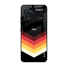 Abstract Arrow Pattern Glass Case For Poco M4 Pro