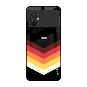 Abstract Arrow Pattern Glass Case For Poco M5
