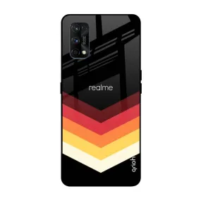 Abstract Arrow Pattern Glass Case For Realme 7 Pro