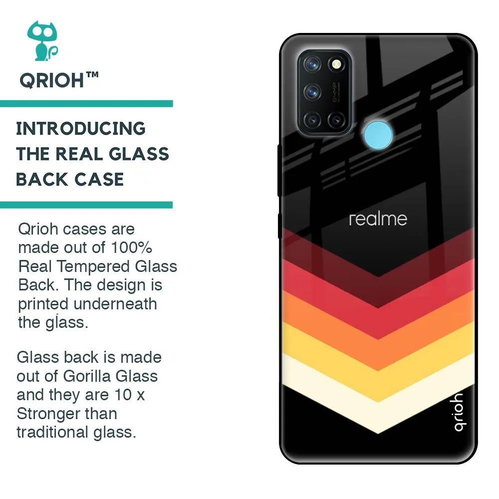 Abstract Arrow Pattern Glass Case For Realme 7i