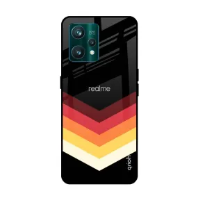 Abstract Arrow Pattern Glass Case For Realme 9 Pro 5G