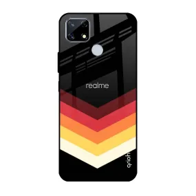 Abstract Arrow Pattern Glass Case For Realme C25