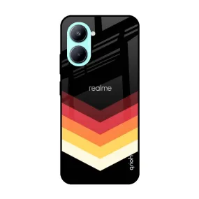 Abstract Arrow Pattern Glass Case For Realme C33