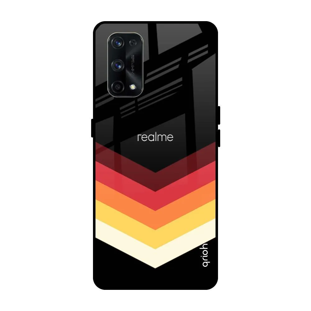 Abstract Arrow Pattern Glass Case For Realme X7 Pro