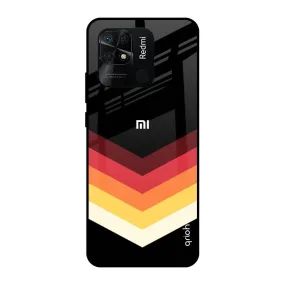 Abstract Arrow Pattern Glass Case For Redmi 10