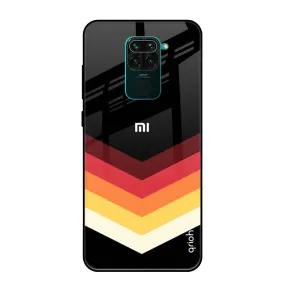 Abstract Arrow Pattern Glass Case For Redmi Note 9