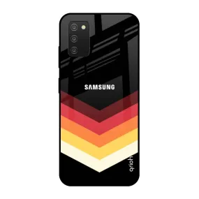 Abstract Arrow Pattern Glass Case For Samsung Galaxy A03s