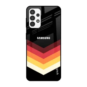 Abstract Arrow Pattern Glass Case For Samsung Galaxy A13