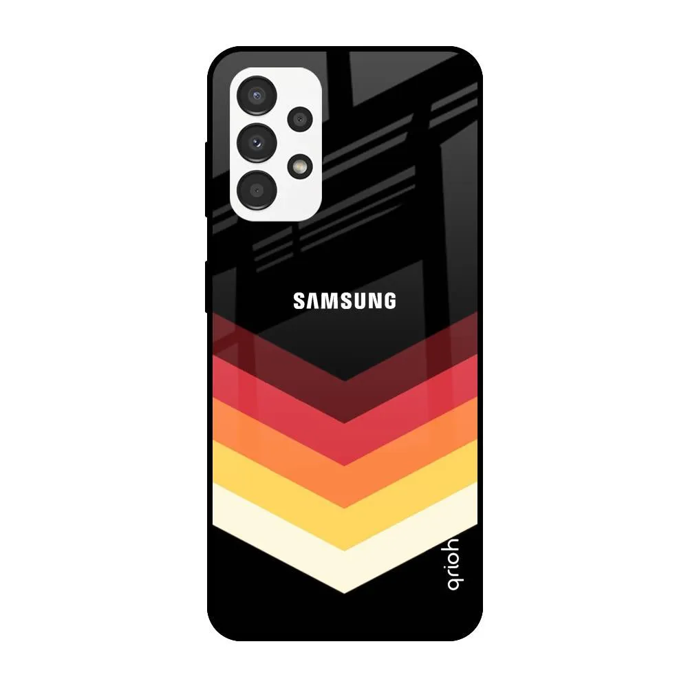 Abstract Arrow Pattern Glass Case For Samsung Galaxy A13