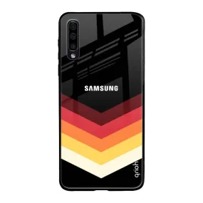 Abstract Arrow Pattern Glass Case For Samsung Galaxy A50