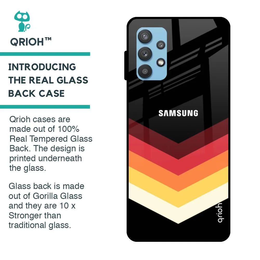 Abstract Arrow Pattern Glass Case For Samsung Galaxy A52