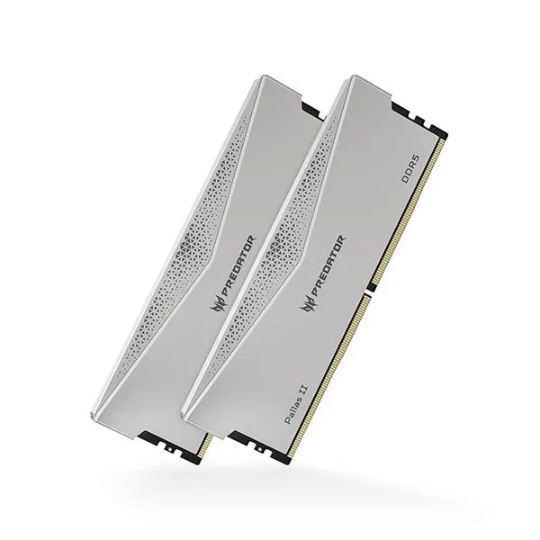 Acer 32GB Kit (2x16GB) Predator PALLAS II Silver 銀色 BL.9BWWR.350 CL30 DDR5 6000MHz Memory AMD EXPO & Intel XMP 3.0 (RM-AP5D32W)
