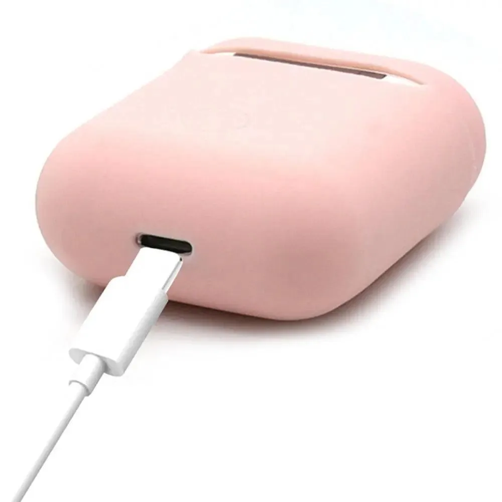 AirPods 1 or 2 Silicone Cover - Impact-Resistant Protective Case for Earbuds