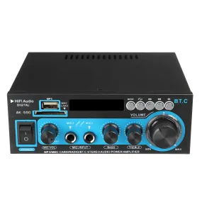 AK-550 Bluetooth Audio Stereo Mini Digital Amplifier USB FM SD Mic Home Theater Car AC 220V DC 12V Mini AMP