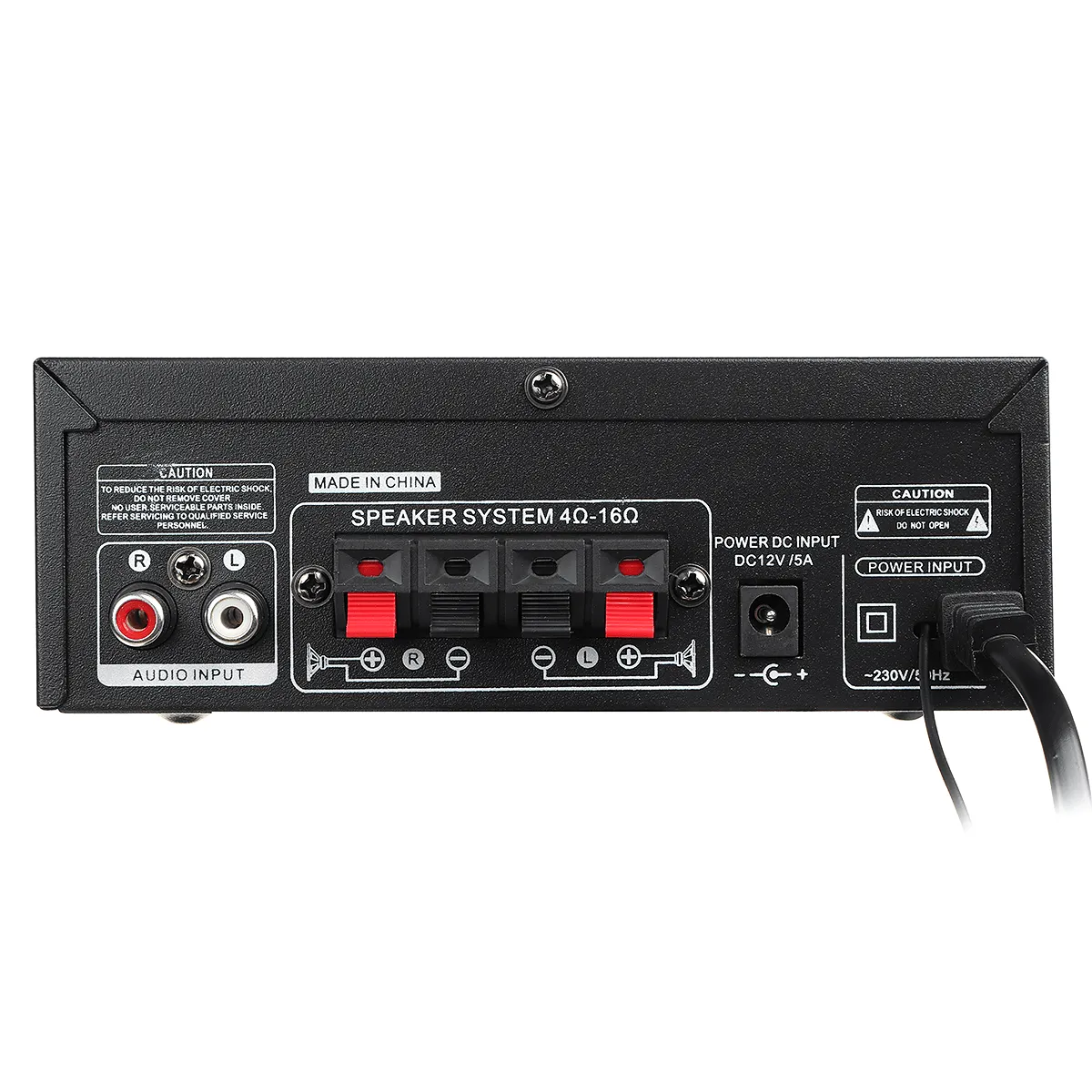 AK-550 Bluetooth Audio Stereo Mini Digital Amplifier USB FM SD Mic Home Theater Car AC 220V DC 12V Mini AMP