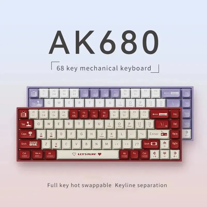 AK680 Compact Hot Swap Mechanical Gaming Keyboard