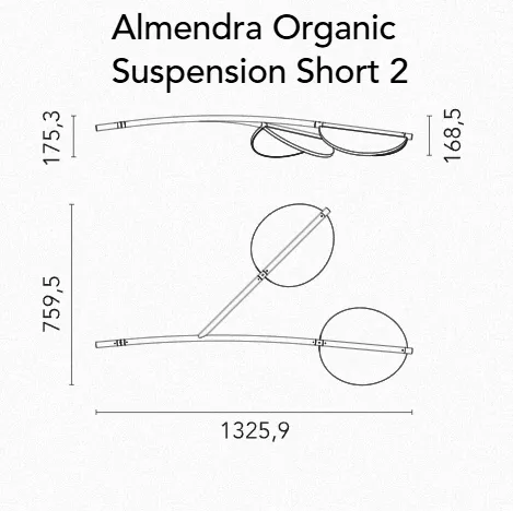 Almendra Y Short Suspension Lamp