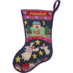 Angels Needlepoint Christmas Stocking Kit