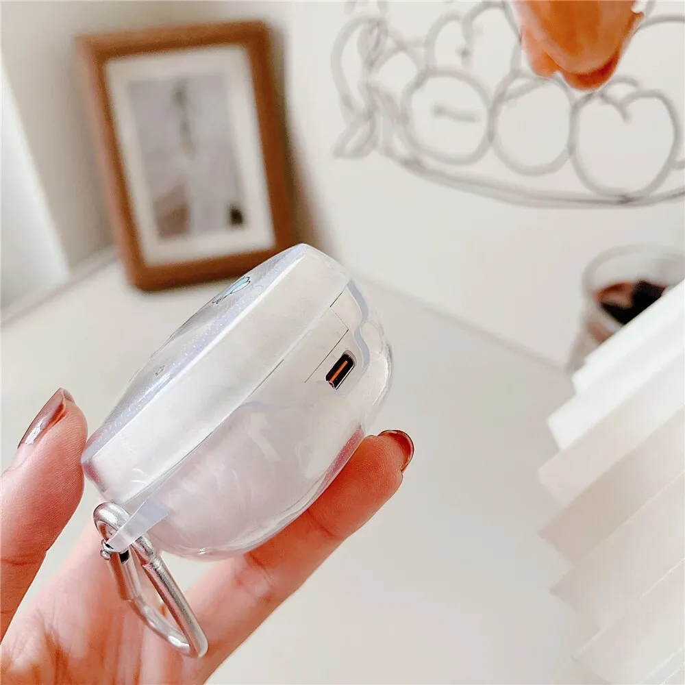Anymob Earphone Case Big Smile For Redmi Buds 4 Soft Protective Earphone Case Charging Box Shell