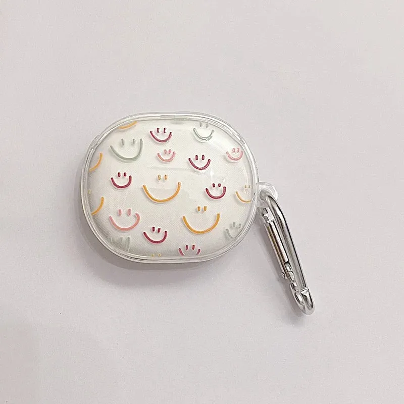 Anymob Earphone Case Colored Big Smiles For Redmi Buds 4 Pro Soft Protective Earphone Case Charging Box Shell