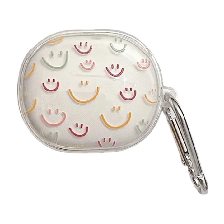 Anymob Earphone Case Colored Big Smiles For Redmi Buds 4 Soft Protective Earphone Case Charging Box Shell