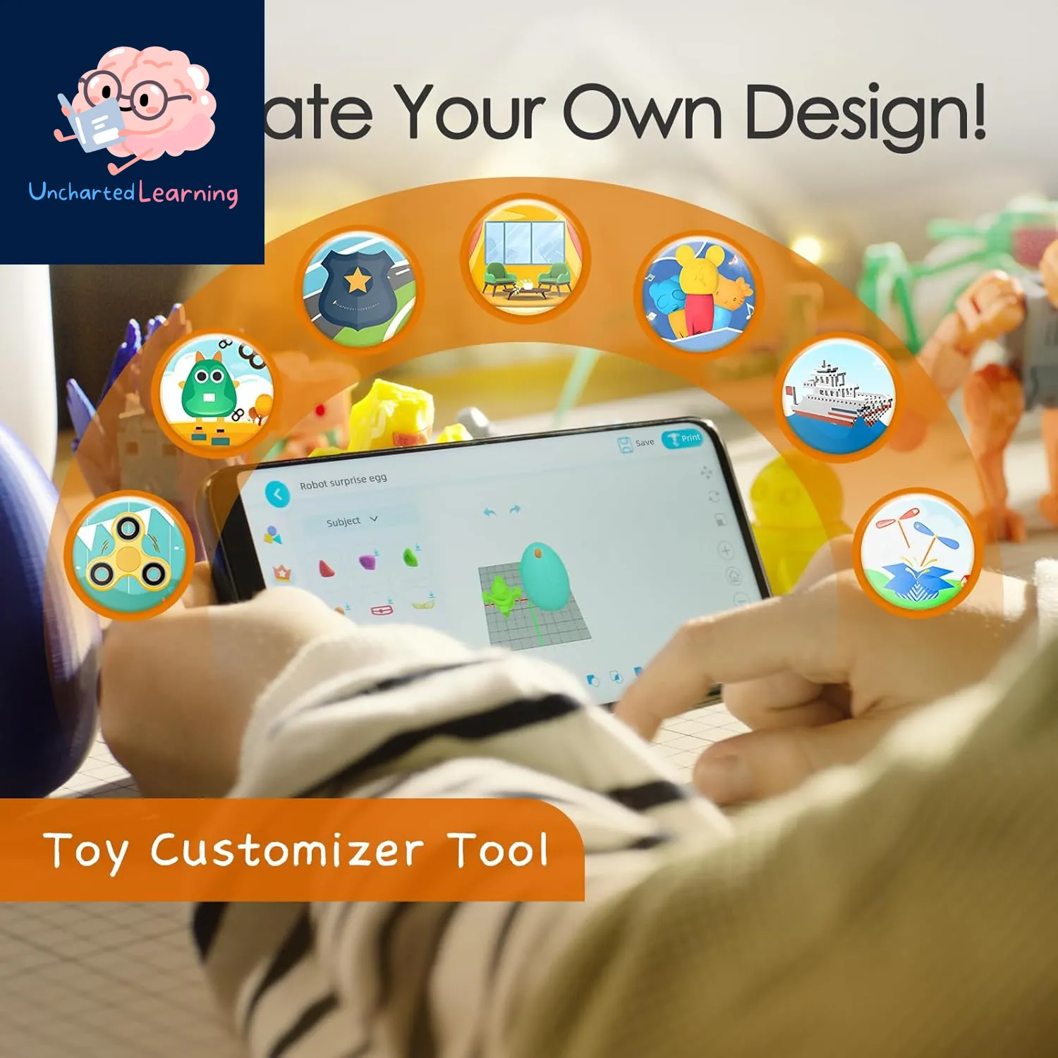 AOSEED 3D Printer for Kids & Beginners – One-Click Printing,