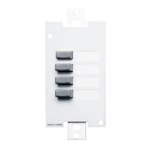 Ashly WR-2 4-Position Push button Select Wall Remote (Decora Style)