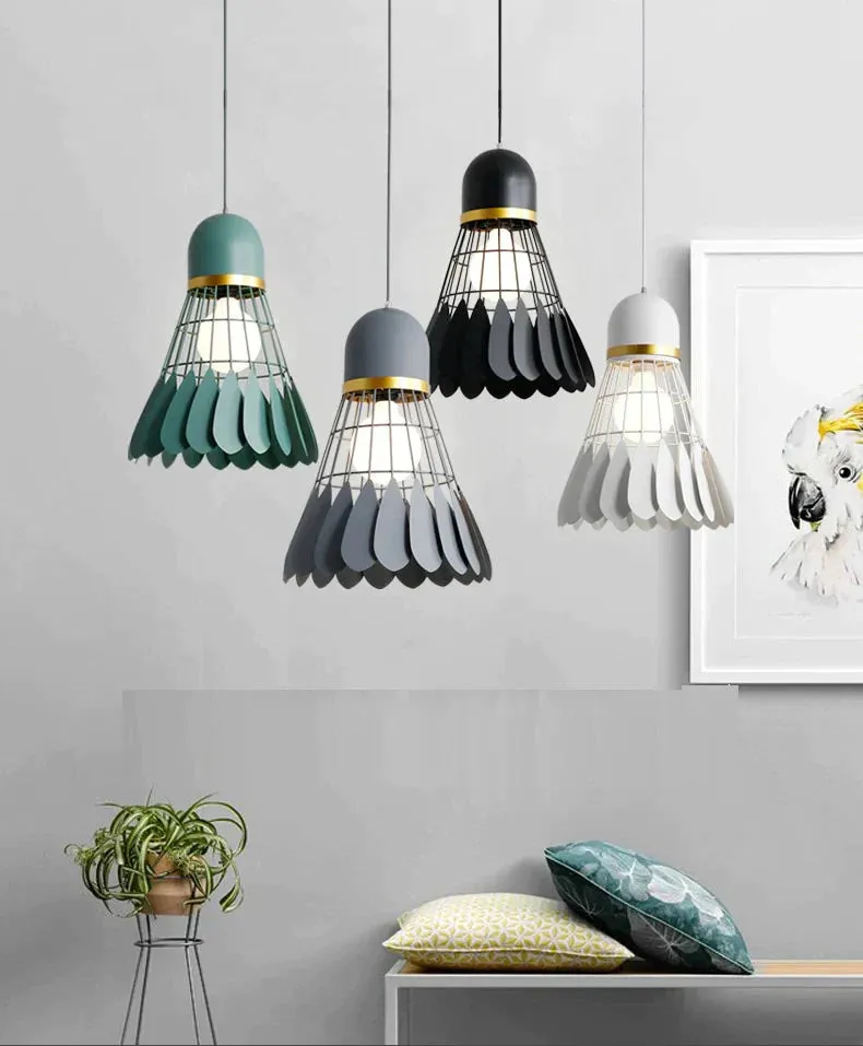 Badminton chandelier Minimalist modern Scandinavian restaurant lamp dining room lamp Creative personality bar study bedroom lamp