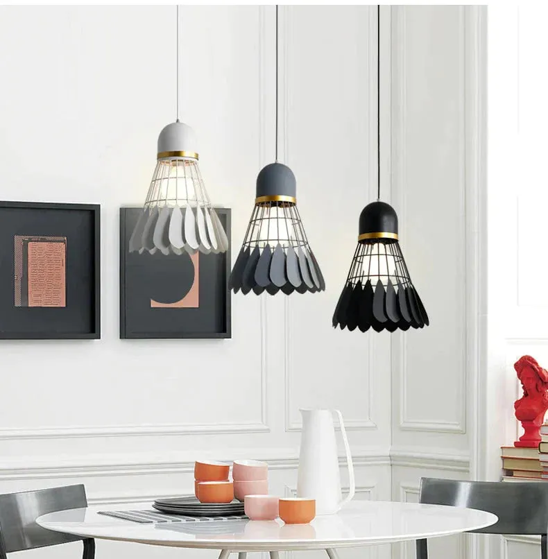 Badminton chandelier Minimalist modern Scandinavian restaurant lamp dining room lamp Creative personality bar study bedroom lamp