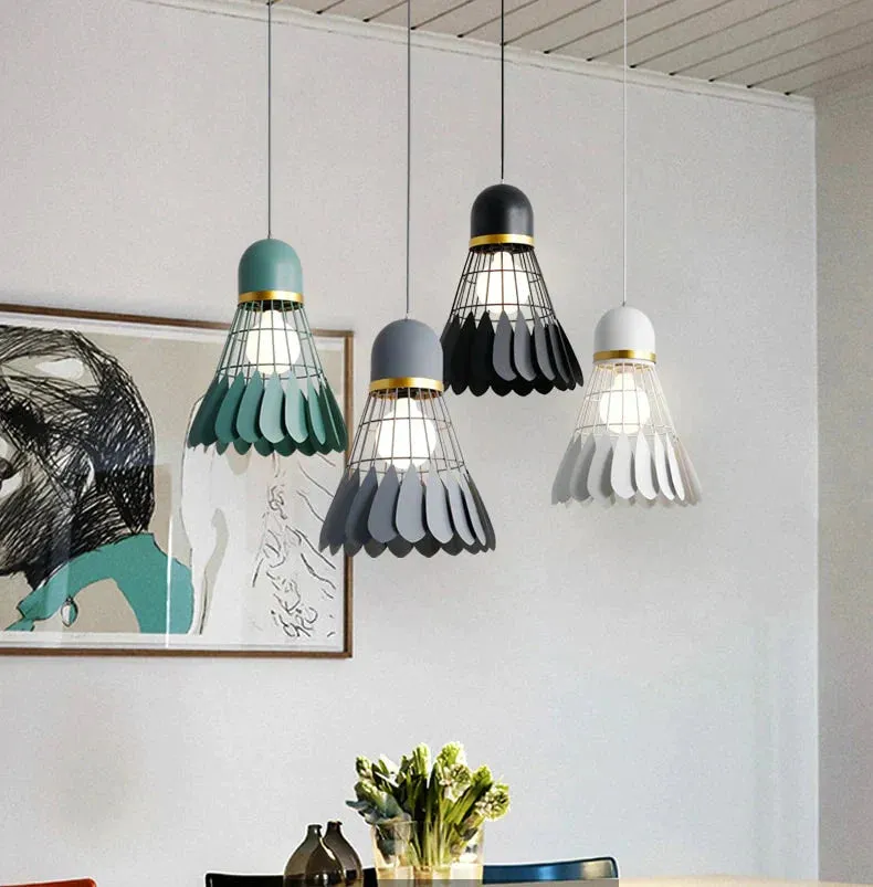 Badminton chandelier Minimalist modern Scandinavian restaurant lamp dining room lamp Creative personality bar study bedroom lamp