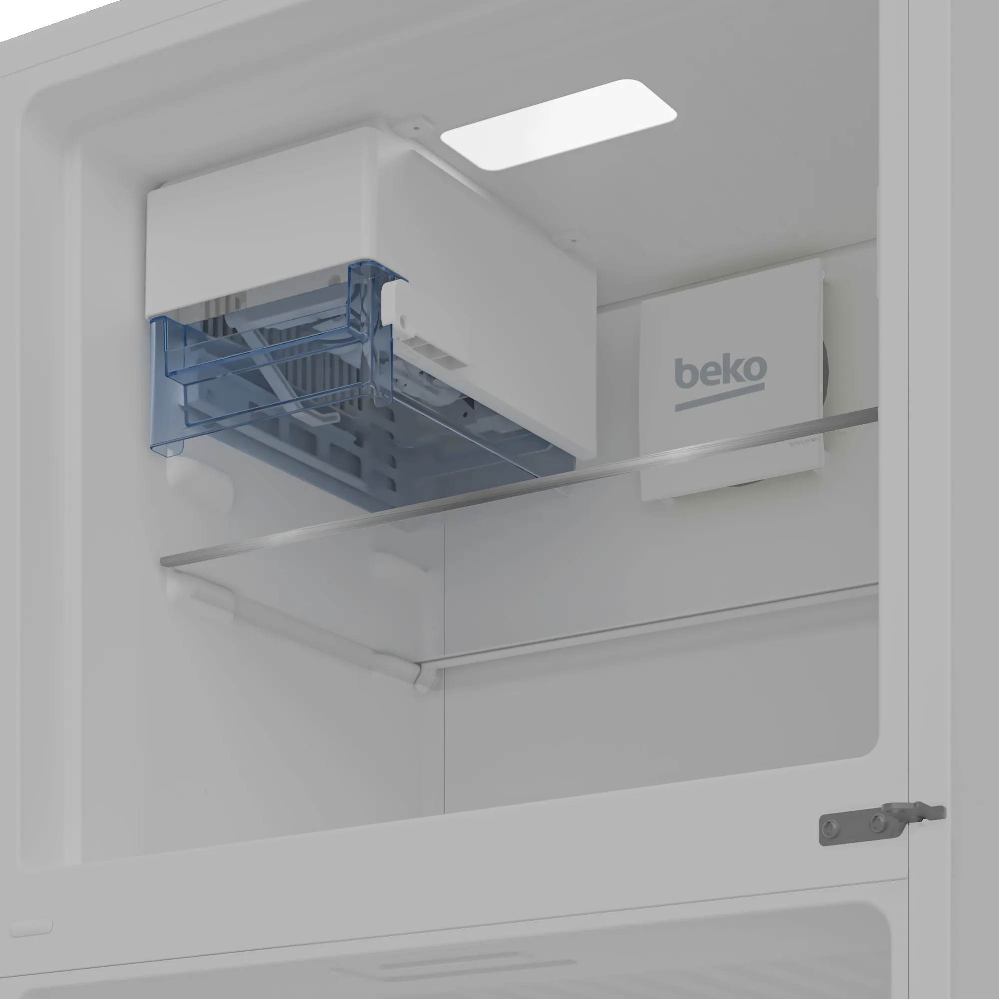 Beko 28" Freezer Top Stainless Steel Refrigerator with Auto Ice Maker and Everfresh