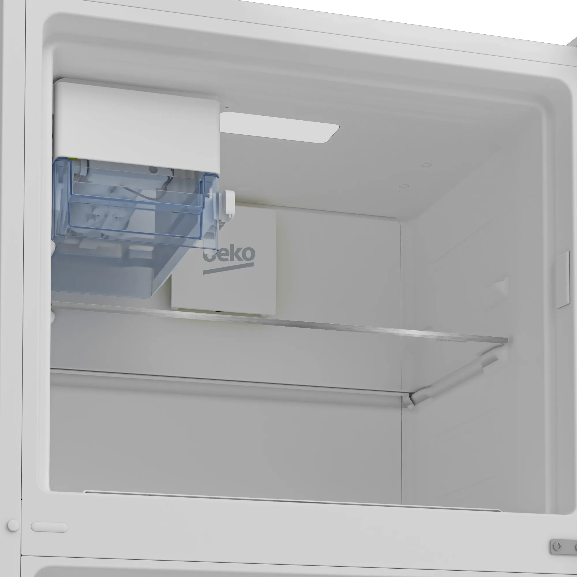 Beko 28" Freezer Top Stainless Steel Refrigerator with Auto Ice Maker and Everfresh