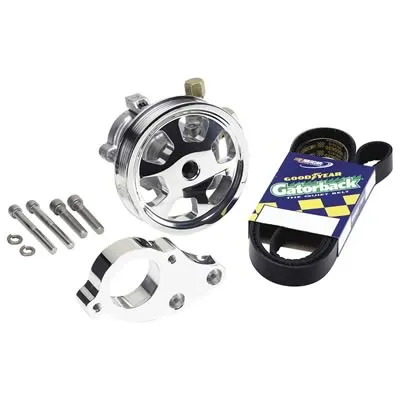 Billet Specialties Tru Trac Serpentine Power Steering Add-On Kits 14730