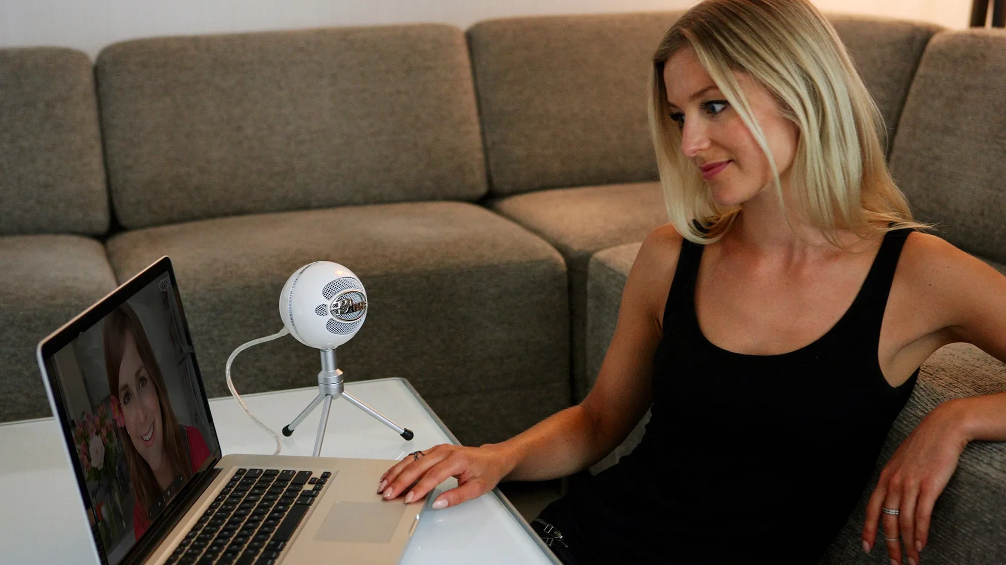 Blue Snowball iCE White - Plug and Play USB Microphone
