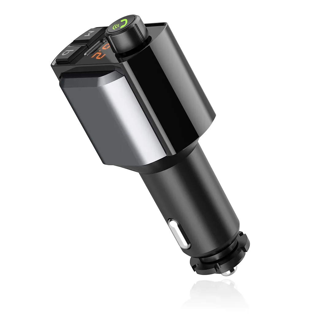 Car Bluetooth MP3 Player Hands-Free Phone Call FM Transmitter Mobile Phone Charger PD Fast Charger